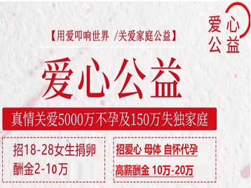 临江捐卵助孕生子 爱心志愿者招募